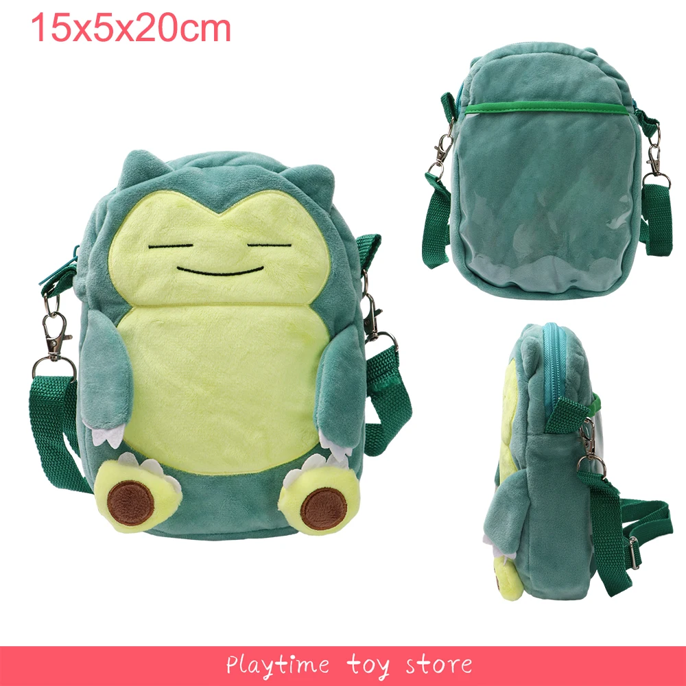 TAKARA TOMY Pokemon Plüsch Umhängetasche Lucario Gengar Eevee Pikachu Charmander Snorlax Psyduck Weiche Angefüllte Geldbörse Aufbewahrung Geburtstagsgeschenke 8