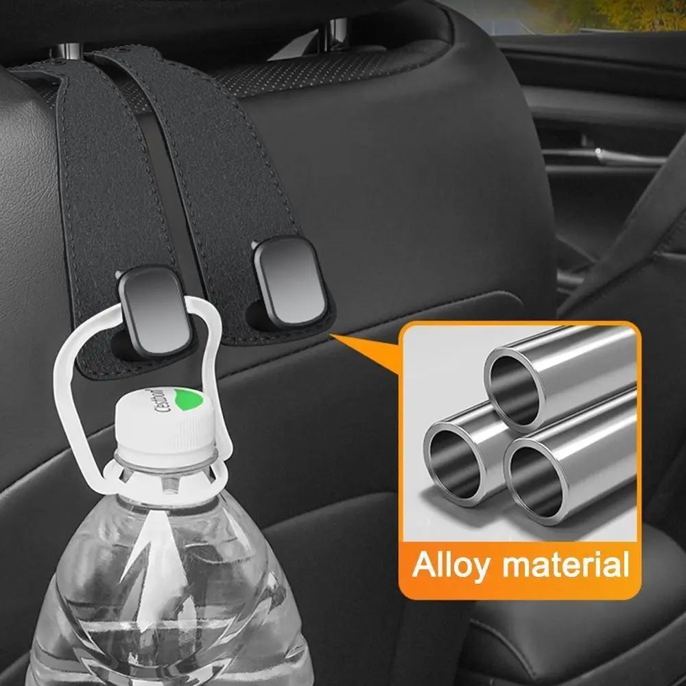 Durable 2 in 1 Car Headrest Hook Universal Large Load-Bearing Car Organizer Clips Hidden Car Hooks Car Interior Accessories