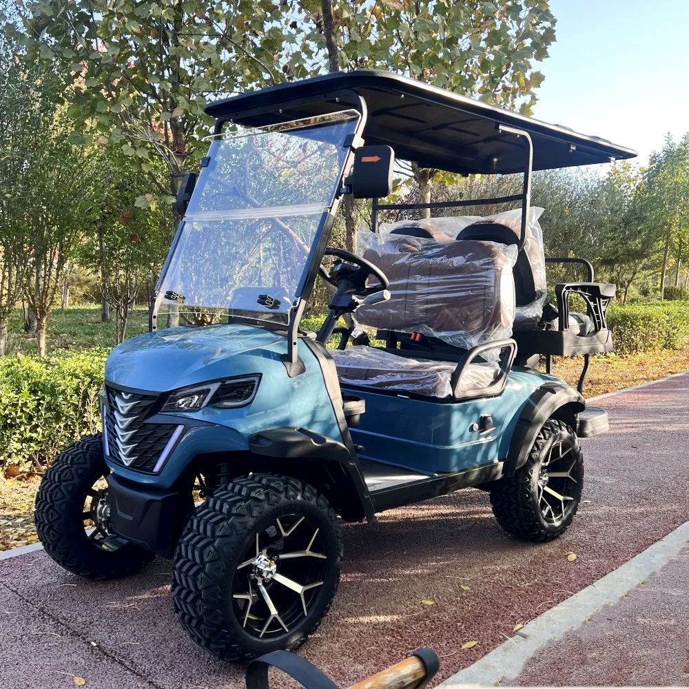 Affordable Chinese Golf Electric Carts for 6-Seater Sale Lithium 72V Custom Features Buggy With Comfortable Seats