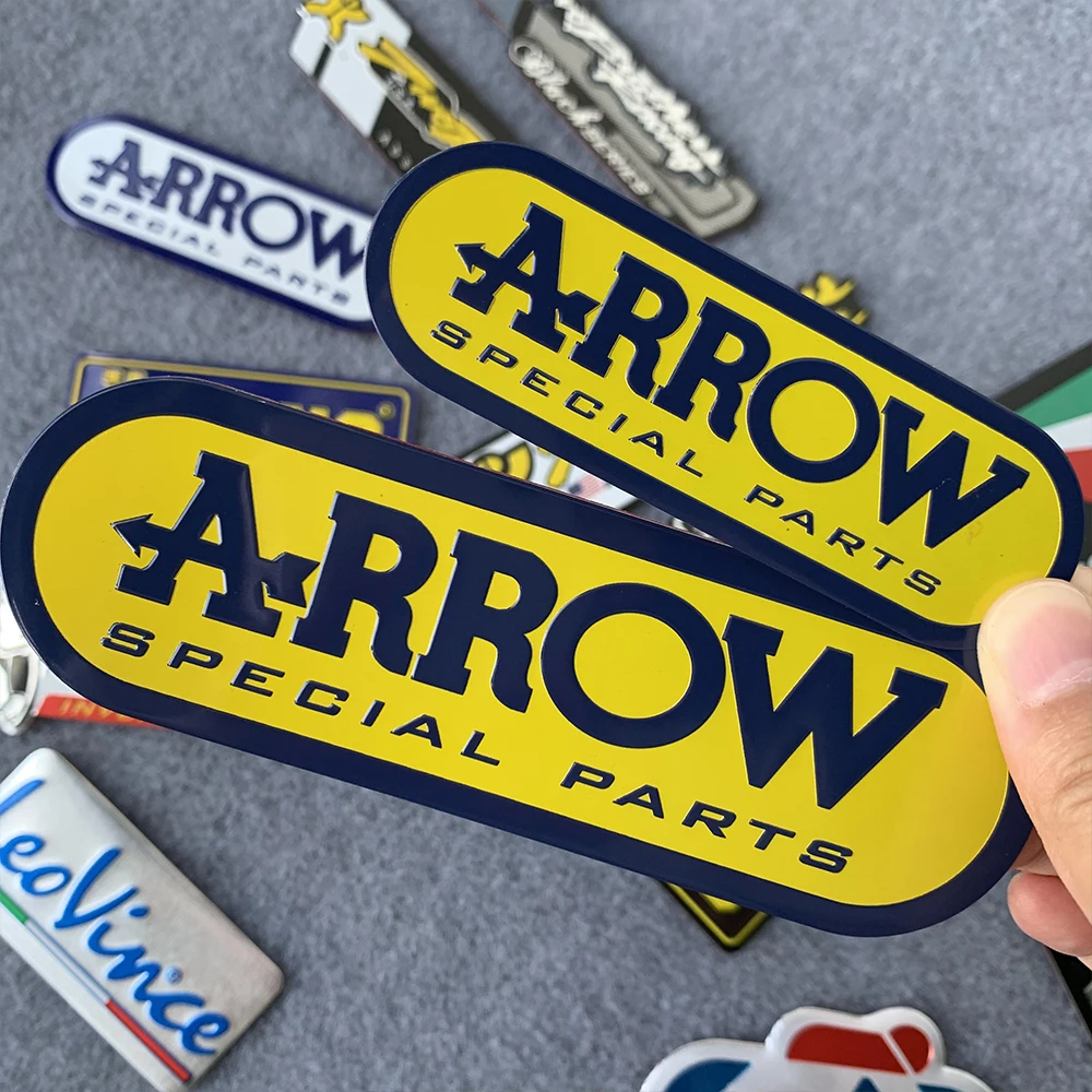 3D Aluminium Hitzebeständige Aufkleber für Motorrad-Auspuffrohre Hochtemperaturbeständige Schalldämpfer-Dekore für Arrow – Detail 4