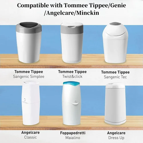 Imagen 2 del producto Recambios de cubos de pañales para Sangenic Tommee Tippee para Genie para Angelcare para Munchkin, sin perfume