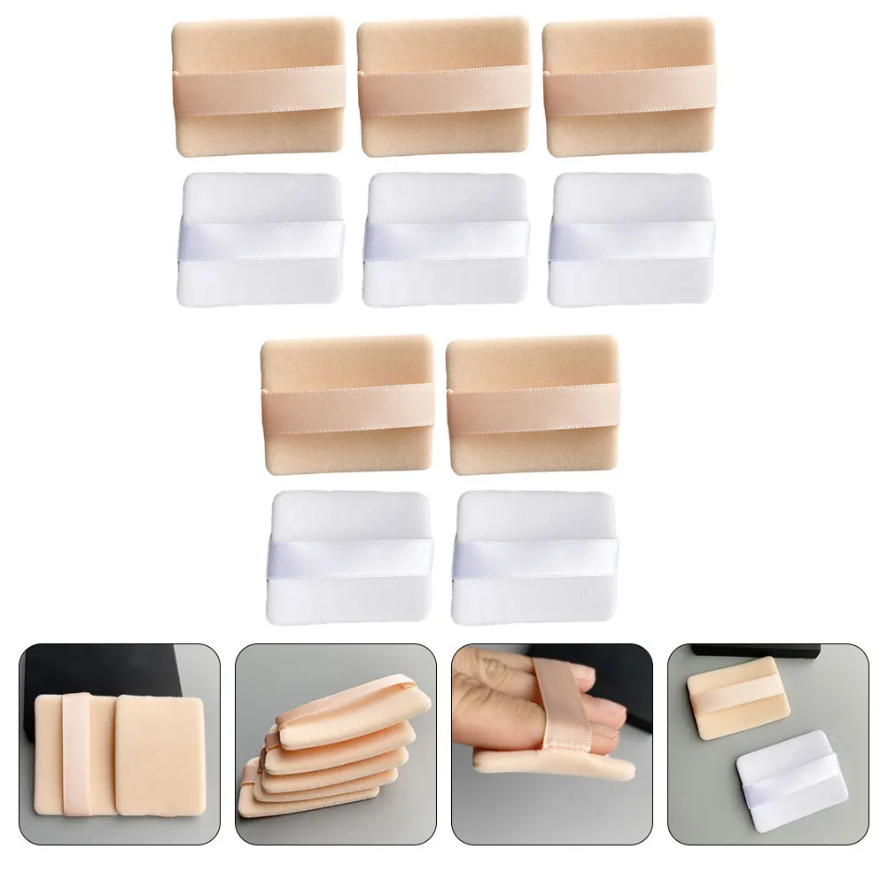 

10pcs Powder Puff Makeup Applicator for Foundation Cushion Sunscreen Pressed Loose Eye Shadow Facial Sponge