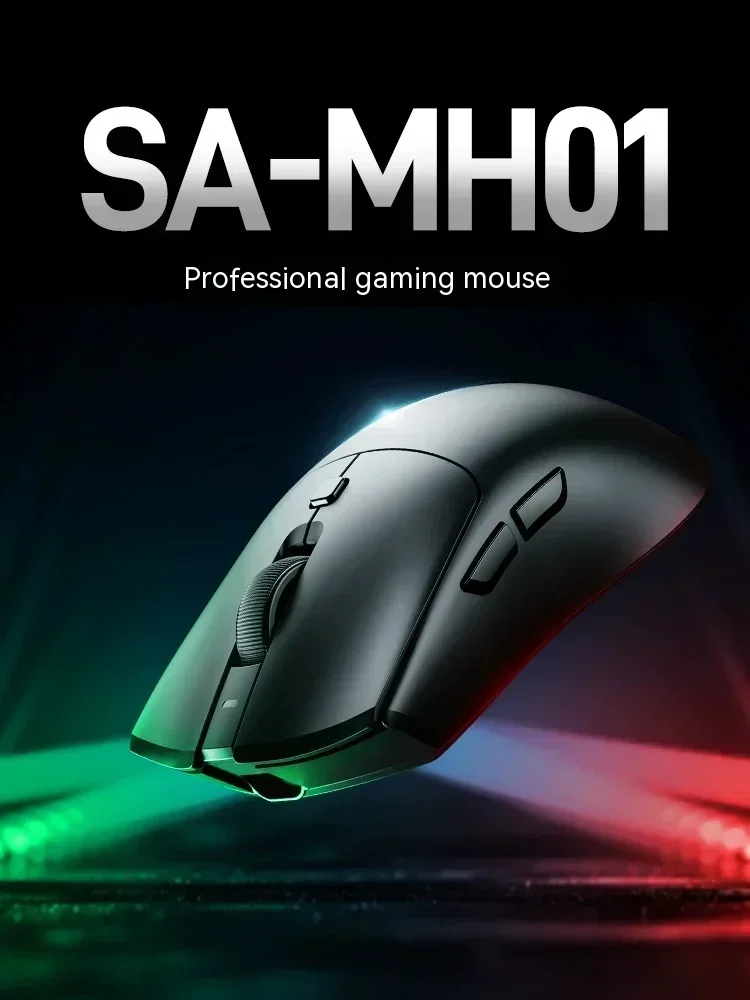 Wadm-ratón SA-MH01 4K para videojuegos, periférico sin cables, trimodo Paw3395, Nordic52840, intercambio en caliente, FPS, e-sports, accesorios ligeros para Pc