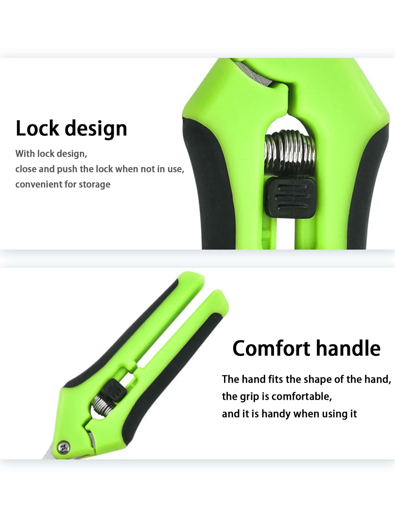 1 قطعة مقص حديقة من الفولاذ الكربوني ، أدوات الحدائق الحديثة غير القابلة للانزلاق مقص تقليم الحدائق للحديقة #5