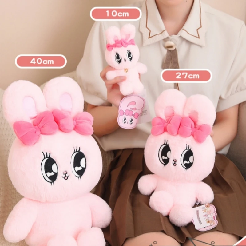 Kawaii Cartoon High Quality Rabbit Plush Doll Pendant Pillow Pink Purple White Big Eyes Rabbit Plush Toy For Girls Birthday Gift