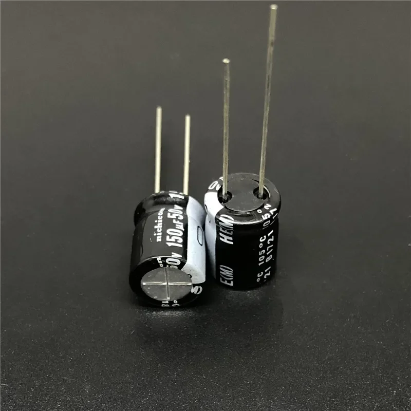 5pcs/50pcs 150uF 50V NICHICON HE Series 10x12.5mm Extremely Low Impedance 50V150uF Aluminum Electrolytic Capacitor