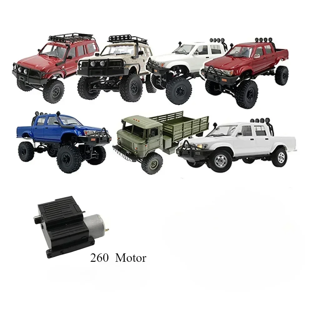 Pour WPL B14 B24 C64-1 C54 C54-1 D62 D62-1 D64 D64-1 260 Transmission moteur boîte de vitesses moteur RC voiture pièces de rechange accessoires de mise à niveau