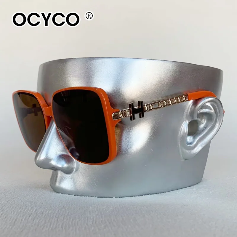 OCYCO Neue Modische Designer-Sonnenbrille für Damen, Vintage Rays Spiegelgläser, Quadratische Form, für Party und Reisen, Luxuriöse Marken-Sonnenbrille mit UV400-Schutz