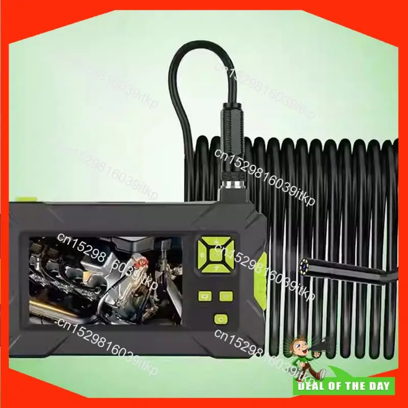 กล้องตรวจสอบท่อแบบมีไฟ LED รุ่น August HD Borescope เลนส์ 8 มม. กล้องตรวจจับภาพแบบวิดีโอ สายแข็ง