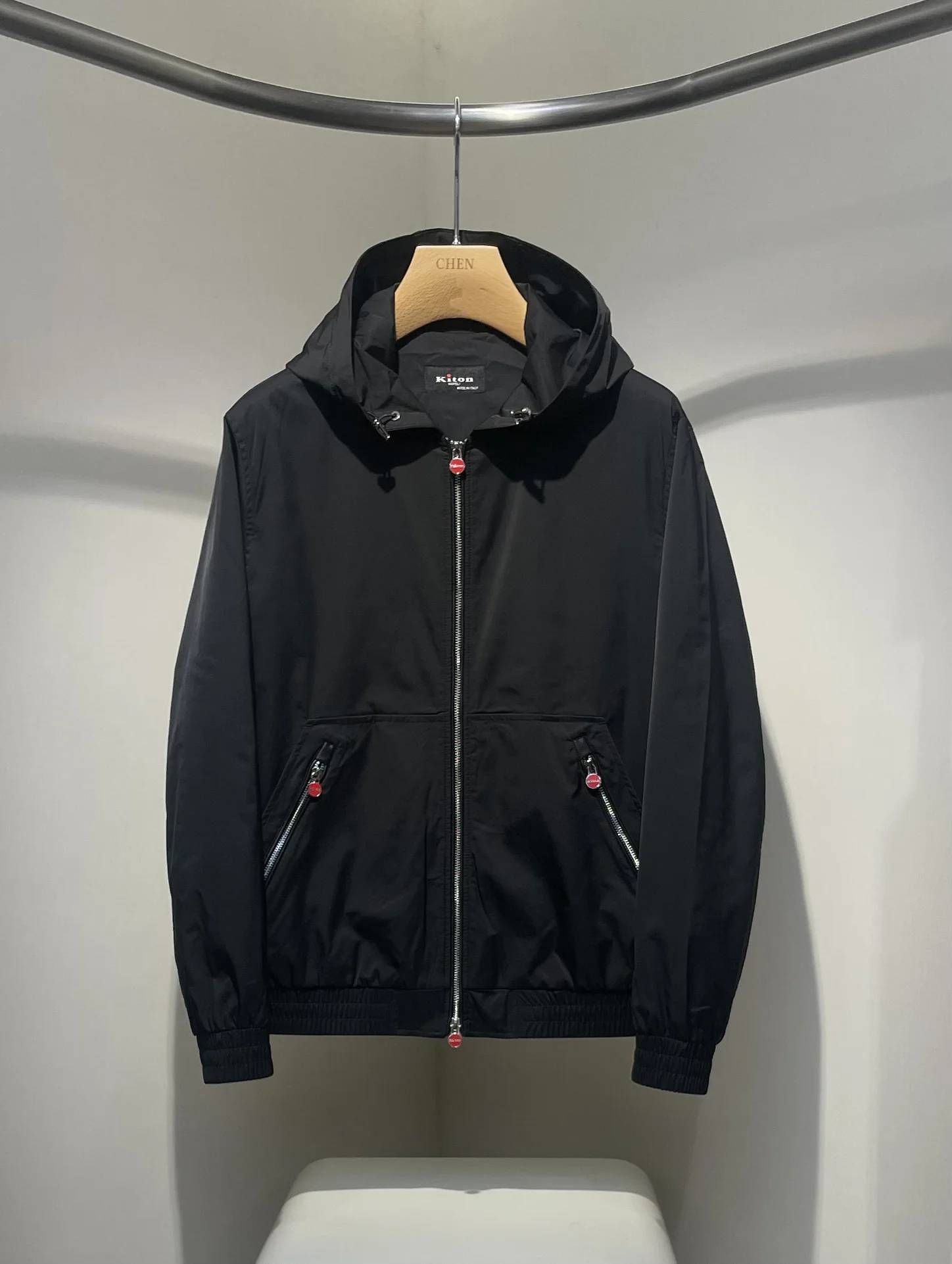 سترة كيتون الإيطالية ذات القلنسوة على طراز المال القديم #3