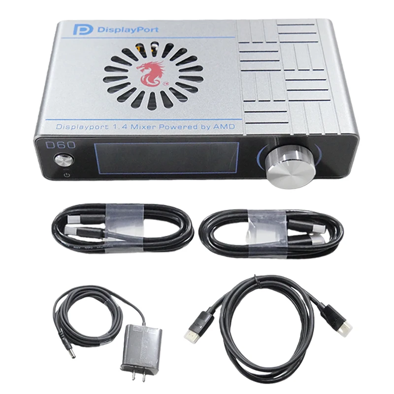 DMA D60 4K Fuser Adaptive Video Overlay Box Display Video Processor Support 1K 360/2K 240/3k 165/4K 120 DICHEN Fuser