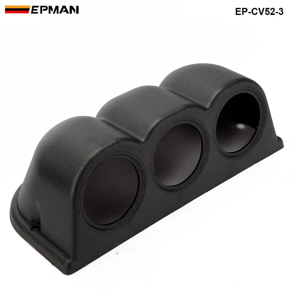 

Universal Car Black 2" 52mm 3 Triple Hole Dash Gauge Pod Mount Holder ABS For BMW MINI COOPER S JCW W11 R52 EP-CV52-3