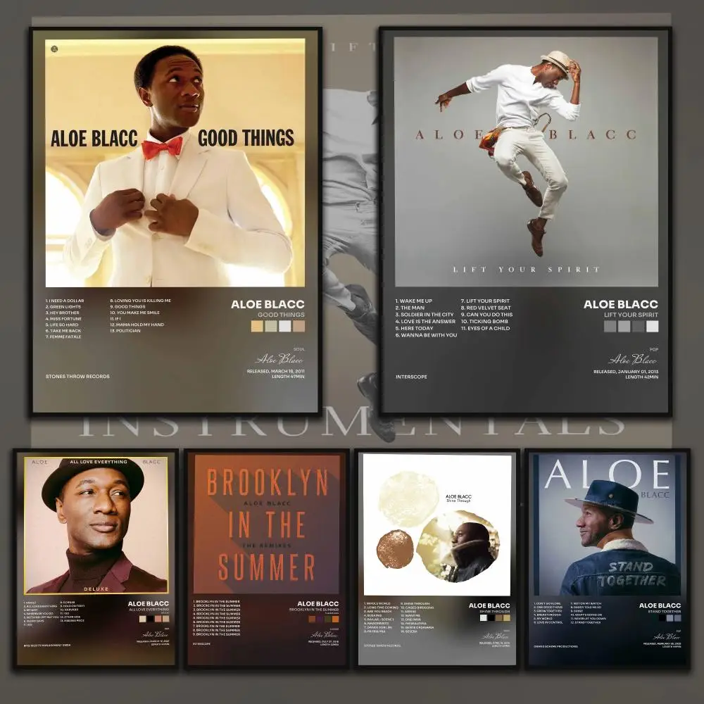 Singer A-Aloe Blacc Poster Home Wall Decor Artwork Prints for Living Room Bedroom Apartment Decoration