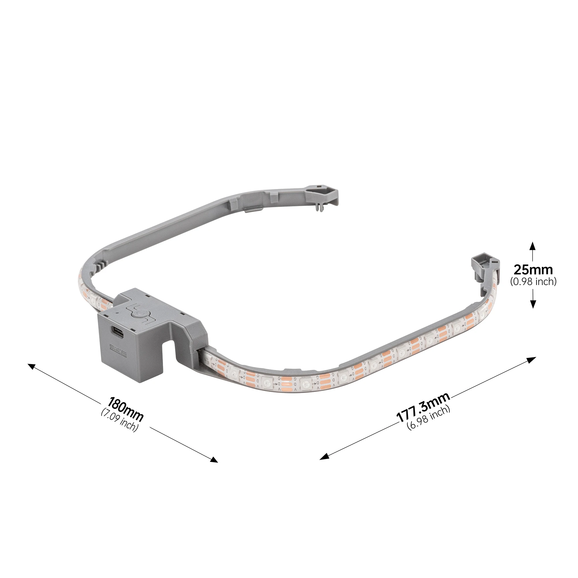 Pasek świetlny do DJI Neo 2, kolorowy wskaźnik lotu nocnego, dynamiczne efekty świetlne, ładowanie Type-C, lampa, akcesorium do drona. — zdjęcie produktu 6