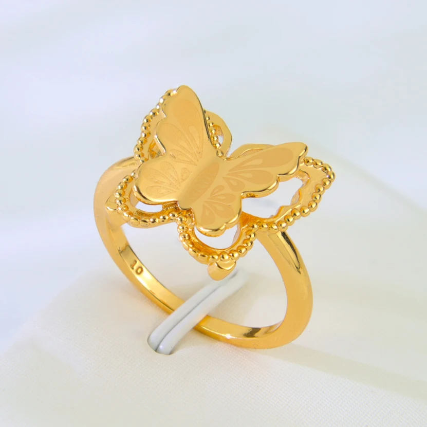 Türkische Goldmünzen Ring 21 Karat vergoldet Dubai Braut Hochzeit Paare Ringe Arabisch Islamische Frauen Ramadan Party Schmuck – Detail 13