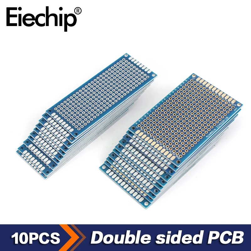 

10PCS/LOT Double Side Prototype Boarduniversal Circuit Board Blue 3X7 4X6cm PRINT CIRCUIT BoardDIY ELECTRON KIT