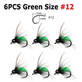 6 piezas de color verde talla 12