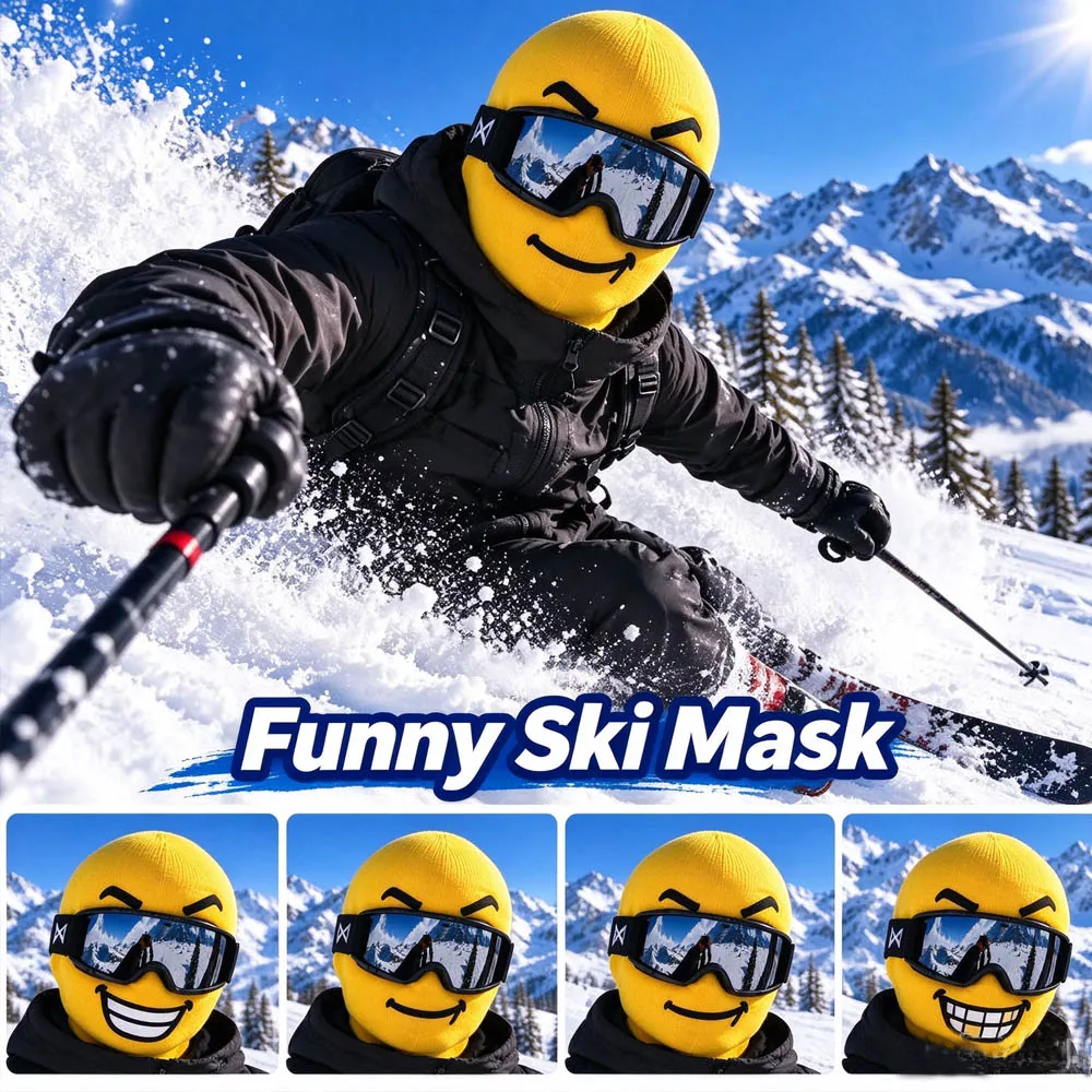 Lycra full face ski mask image