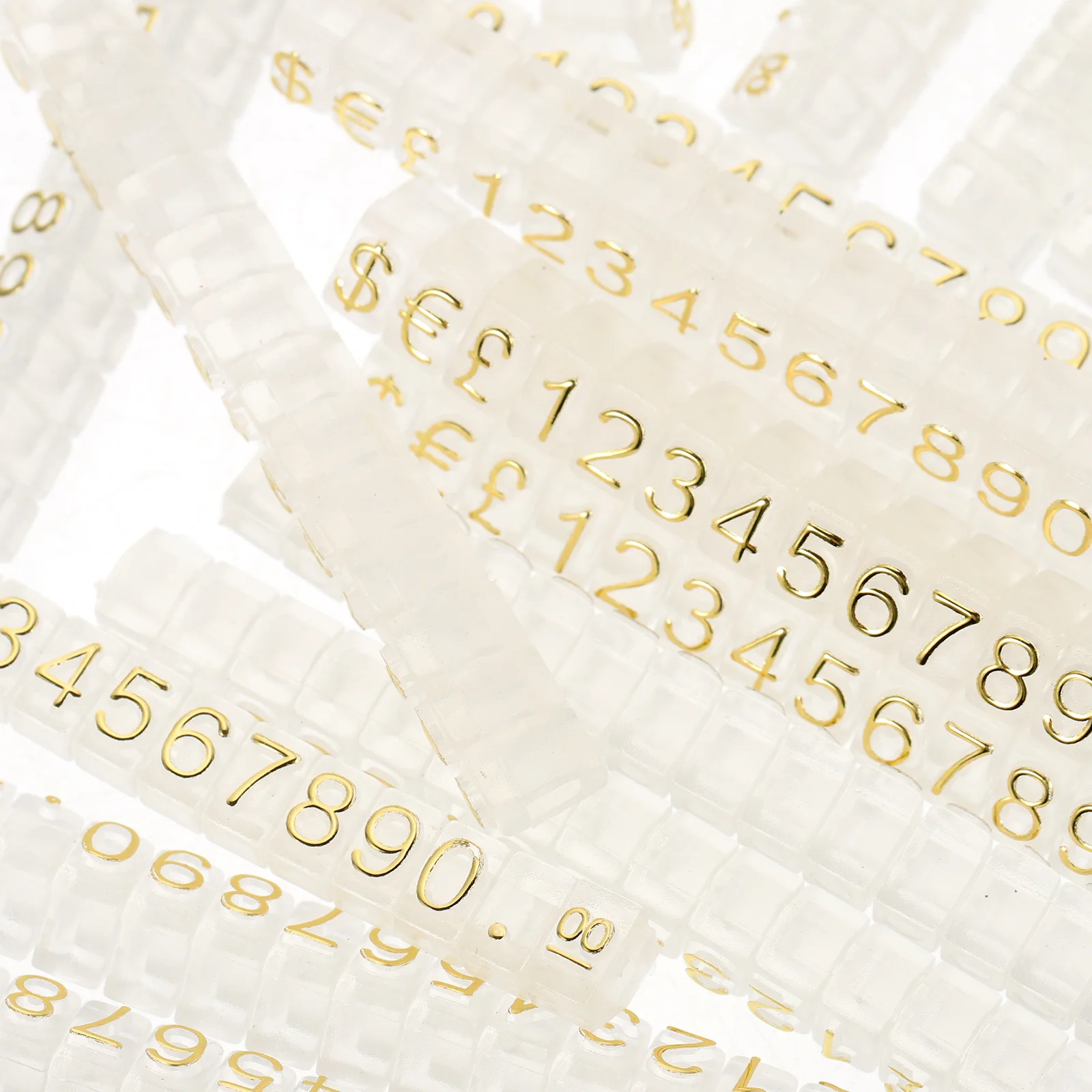 

20Pcs Jewelry Price Tags Display Blocks Reusable Aluminum Alloy Price Display Stands for Store Counter Vegetable Fruit Pricing