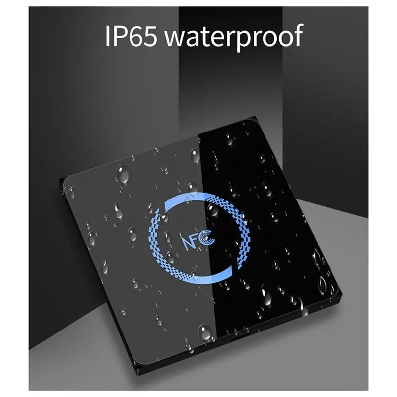 FFYY-جديد ثنائي التردد مقاوم للماء 125 كيلو هرتز + 13.56 ميجا هرتز تردد قارئ بطاقات التعريف بالإشارات الراديوية قارئ التحكم في الوصول WG26/34 إخراج CC86R #3