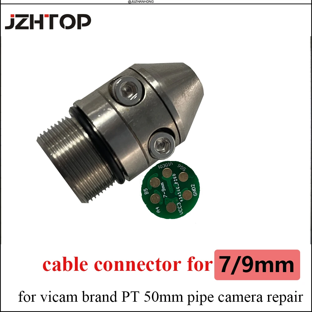 5 Pin Pipe Camera Cable Connector Repair Kit For Vicam PT50mm Pipe Camera 7mm 9mm Cable Replacement