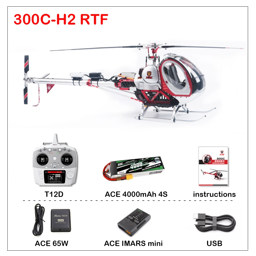 Schweizer JCZK 300C helicóptero Hughes todo em metal modelo de alta simulação aeronave ALIGN 450L 470 380 aeronave H1 controle de vôo