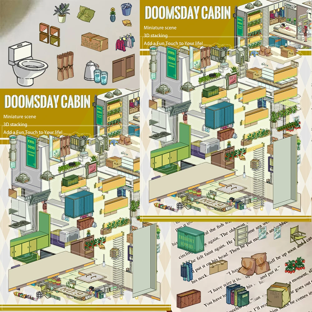 3PCS Apocalypse Hut… - image