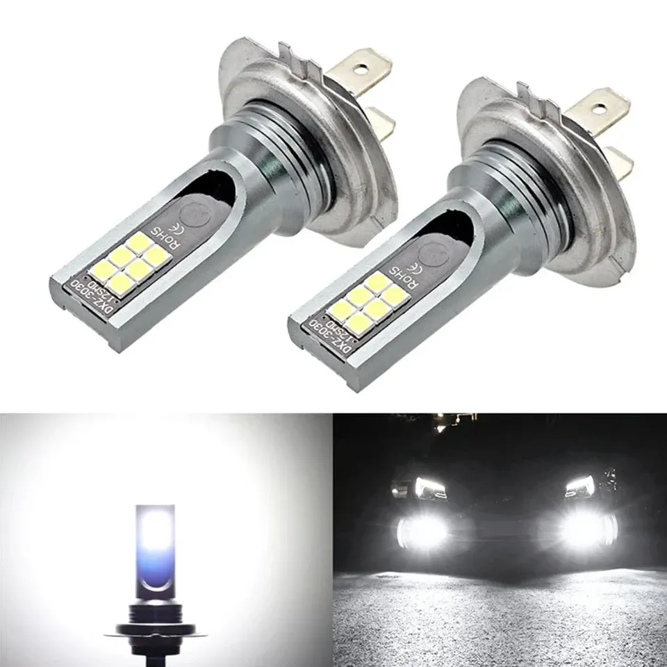  H7 Led Light Bulb Kit Car Fog Light Bulbs 55w Super-Bright 6000k White Led Lights For Vehicles High Power Auto Headlight LED DRL 
