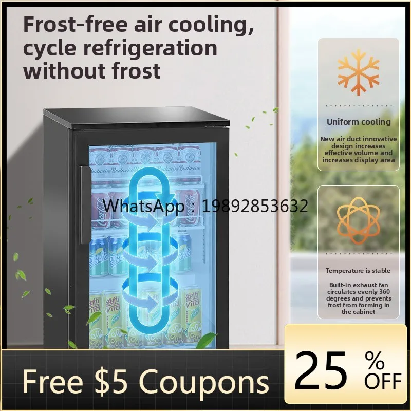 

ZZ Beer Cabinet Frost-Free Small Vertical Beverage Cooler for Living Room and Office Embedded Wine Cabinet