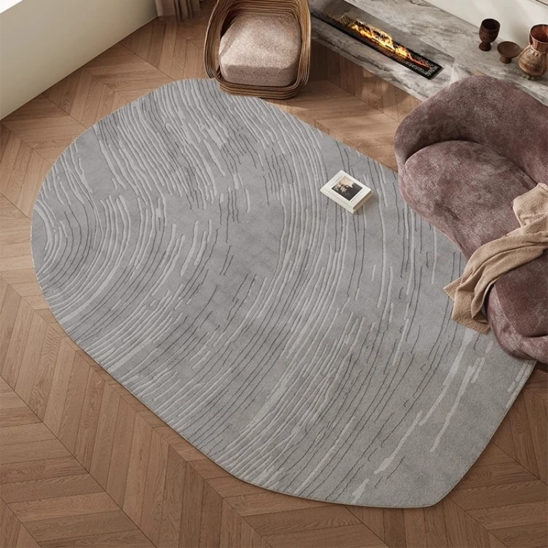 

Irregular Shape Carpets for Living Room Thick Plush Study Floor Mat Fluffy Soft Lounge Rug Large Area Bedroom Decor Line Carpet