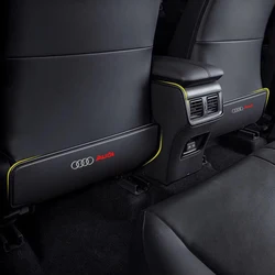 1pcs Car Seat Back Protection Mat Anti Kick Pad Cover For Audi A3 8P S3 A4 B6 B7 B8 A5 A6 C6 Q5 Q7 RS SLine Interior Accessories