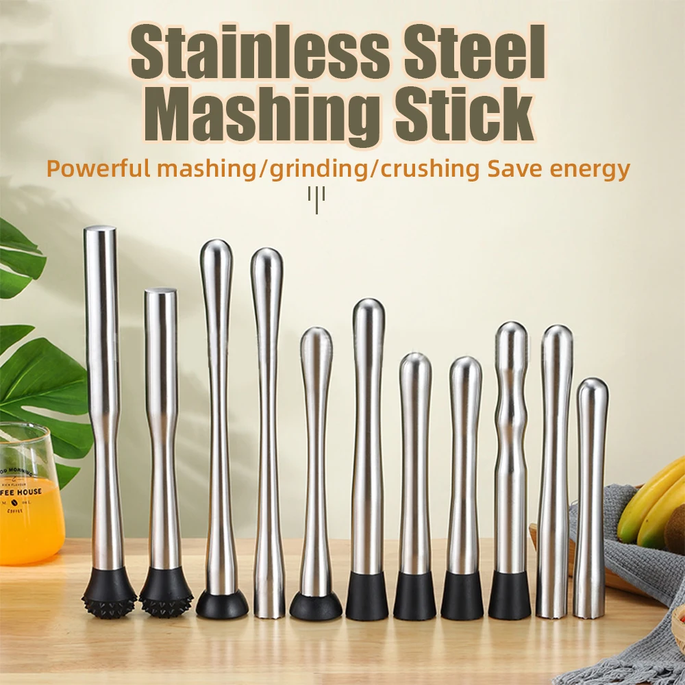 Stainless Steel Crushed Ice Bar Milk Tea Fruit Cocktail Tools Multi Specification Ice Hammer Lemon Tea Juice Bar