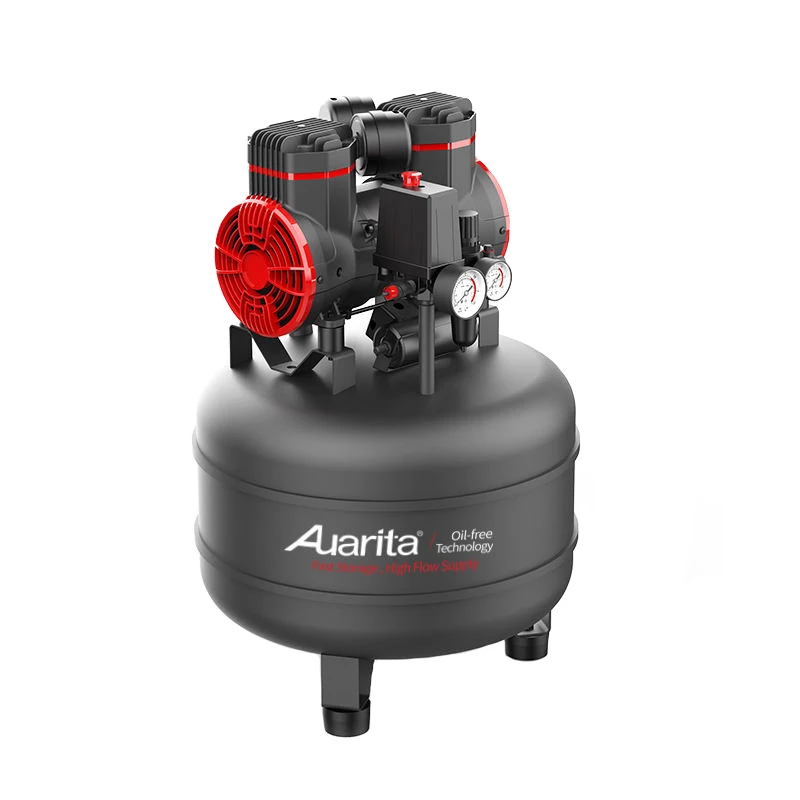 Auarita May Nen Khi Binh Nen Khi 600W 0.8hp 40L Small Oil Free Silent Oil-free Oilless Mini Air Compressor