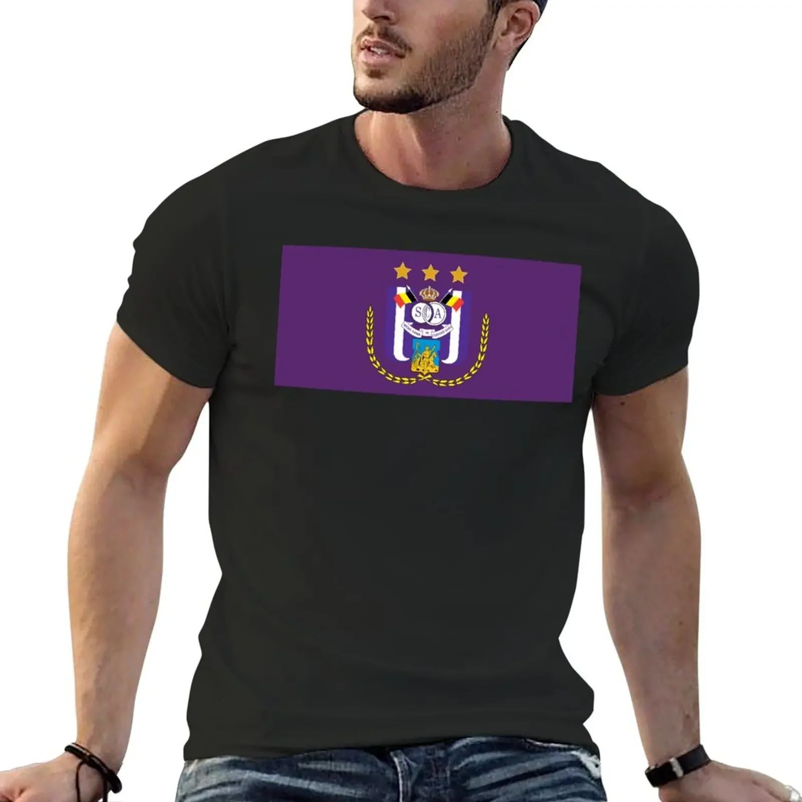 

Anderlecht T-Shirt anime tshirt vintage graphic tee customs design your own men workout shirt