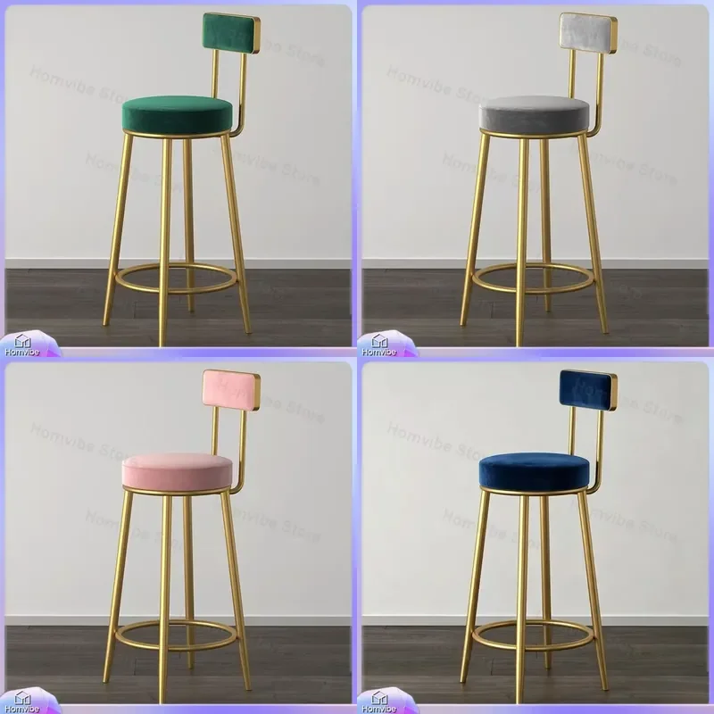 nordic-bar-stool-high-backrest-chair-wrought-iron-luxury-home-kitchen-counter-seat-modern-adjustable-swivel-dining-furniture