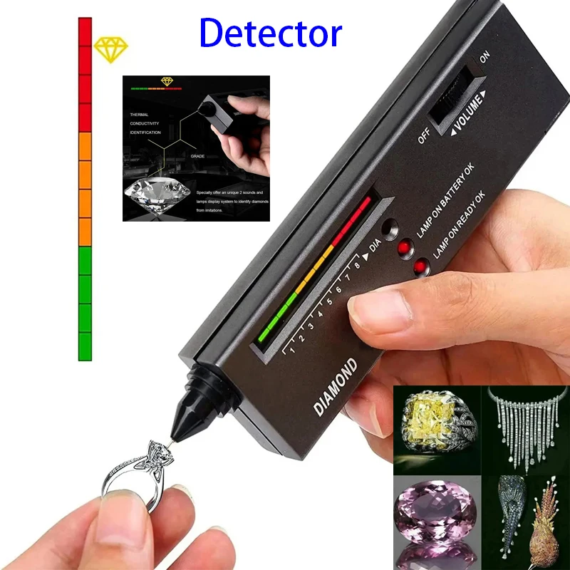 다이아몬드 감별기 고정밀 다이아몬드 테스터 펜 보석 다이아몬드 테스터 전문가용 다이아몬드 선택기 테스터 키트