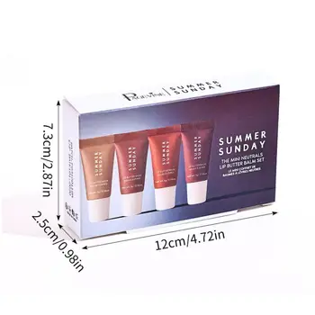 保濕鏡面唇彩 香草粉紅糖咖啡蛋糕香味唇膏 透明油彩妝 6 最佳銷售 夏日星期五唇彩 - №4