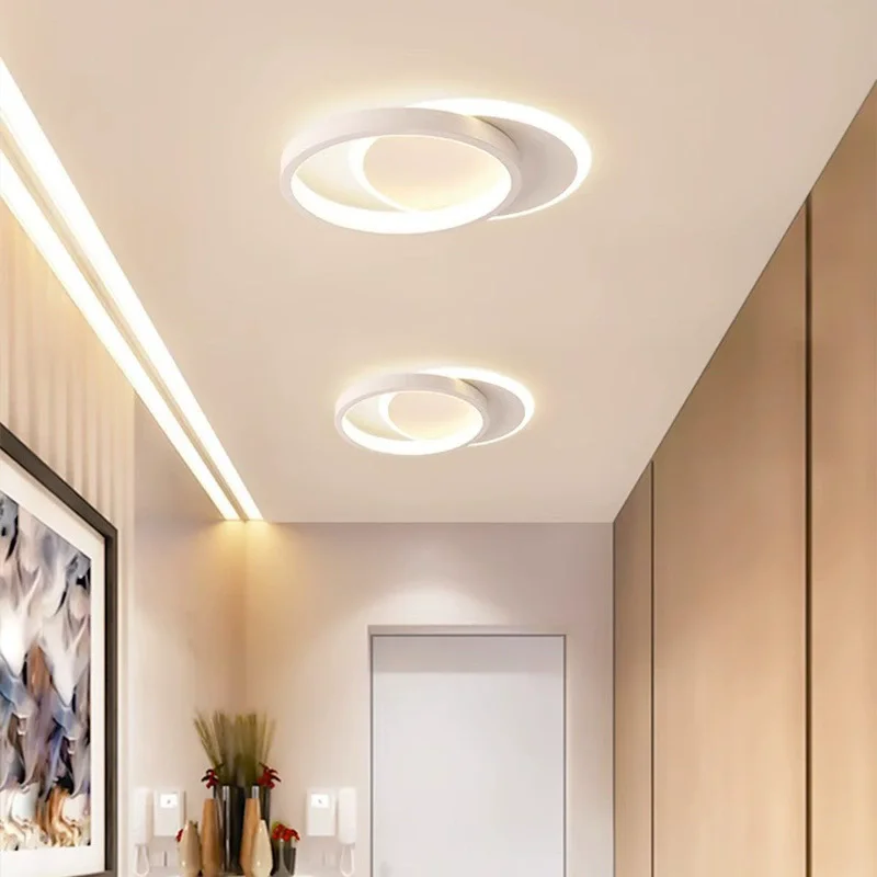 Creative Hallway Ceiling Light Corridor Modern LED Ceiling Light Square Cloakroom Light Dark