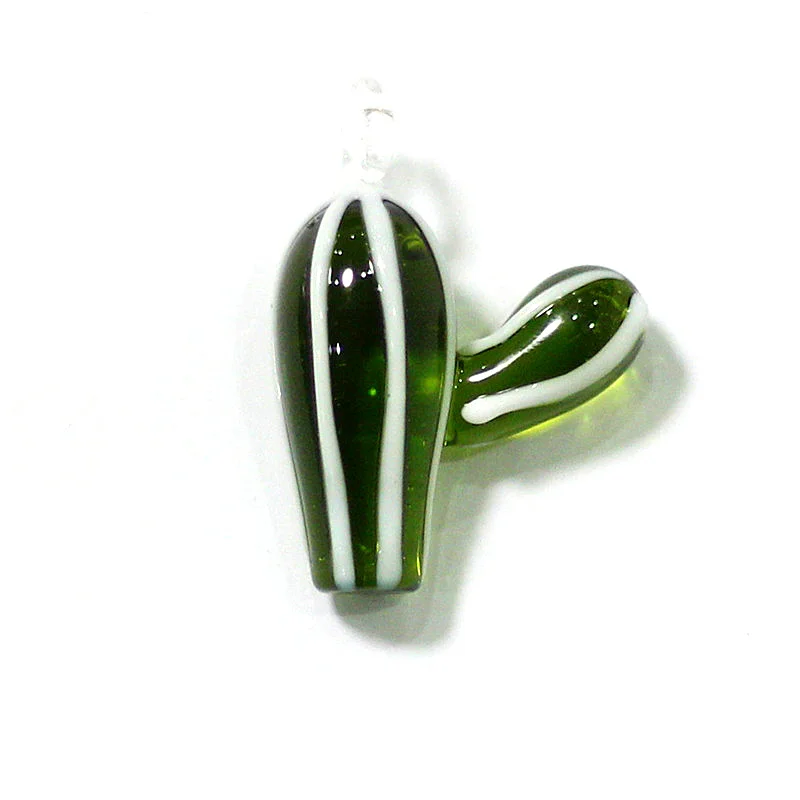 2pcs Miniature Glass Cactus Charm Pendant Cute Plant Ornament for Handmade Necklace Earring Accessories Diy Women Jewelry Making