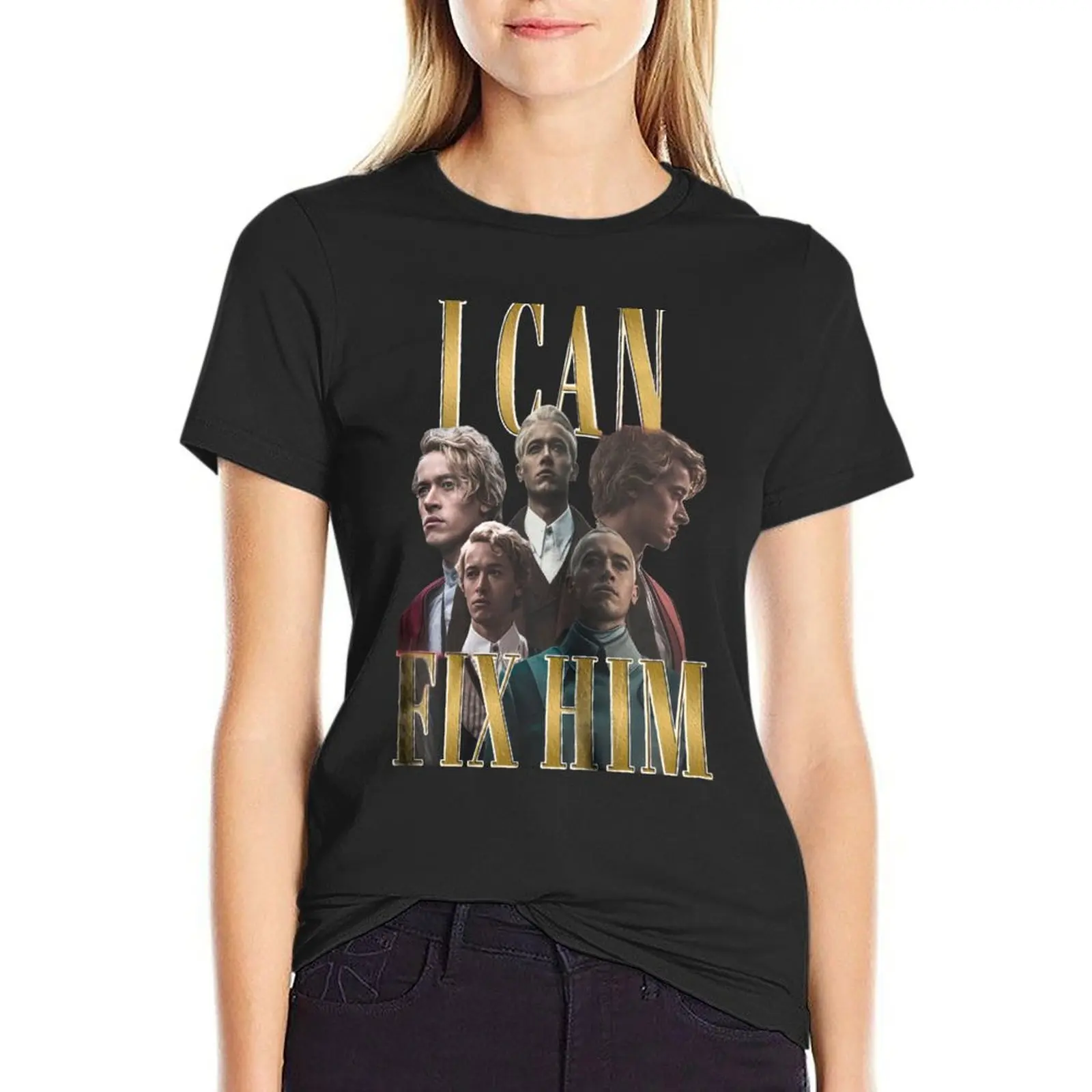 Tom Blyth I Can Fix Him Retro T-Shirt anime clothes shirts graphic tees clothes for Women