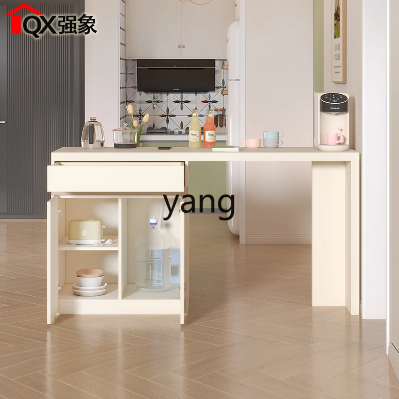 LMM island table integrated rock slab bar table household tea table kettle integrated