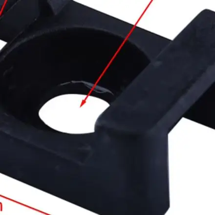 100pcs Cable Tie Holder Mount Saddle Type Nylon for For home Server Rack Workshop and Data Cabinet Cable Control