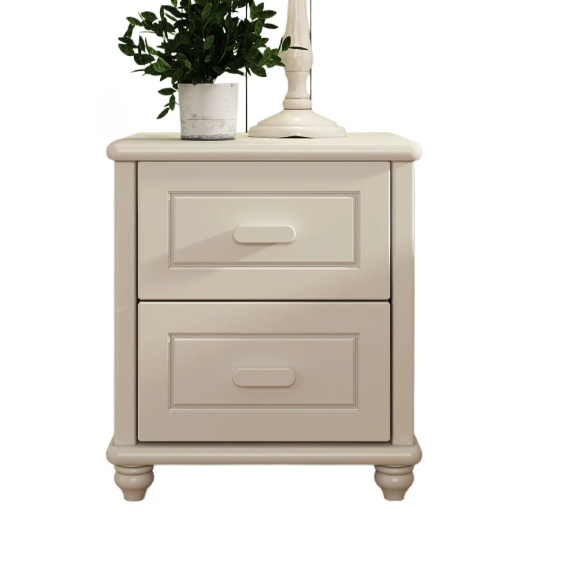 

Solid wood bedside table Children's room locker Bedroom storage cabinet