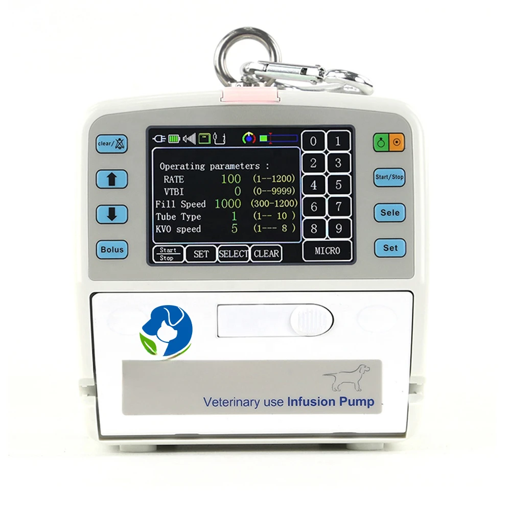 

EUR PET Best Selling Medical Syringe Pump Electronic Syringe Pump For Clinic With Ce Certification Rechargeable Syringe Pump