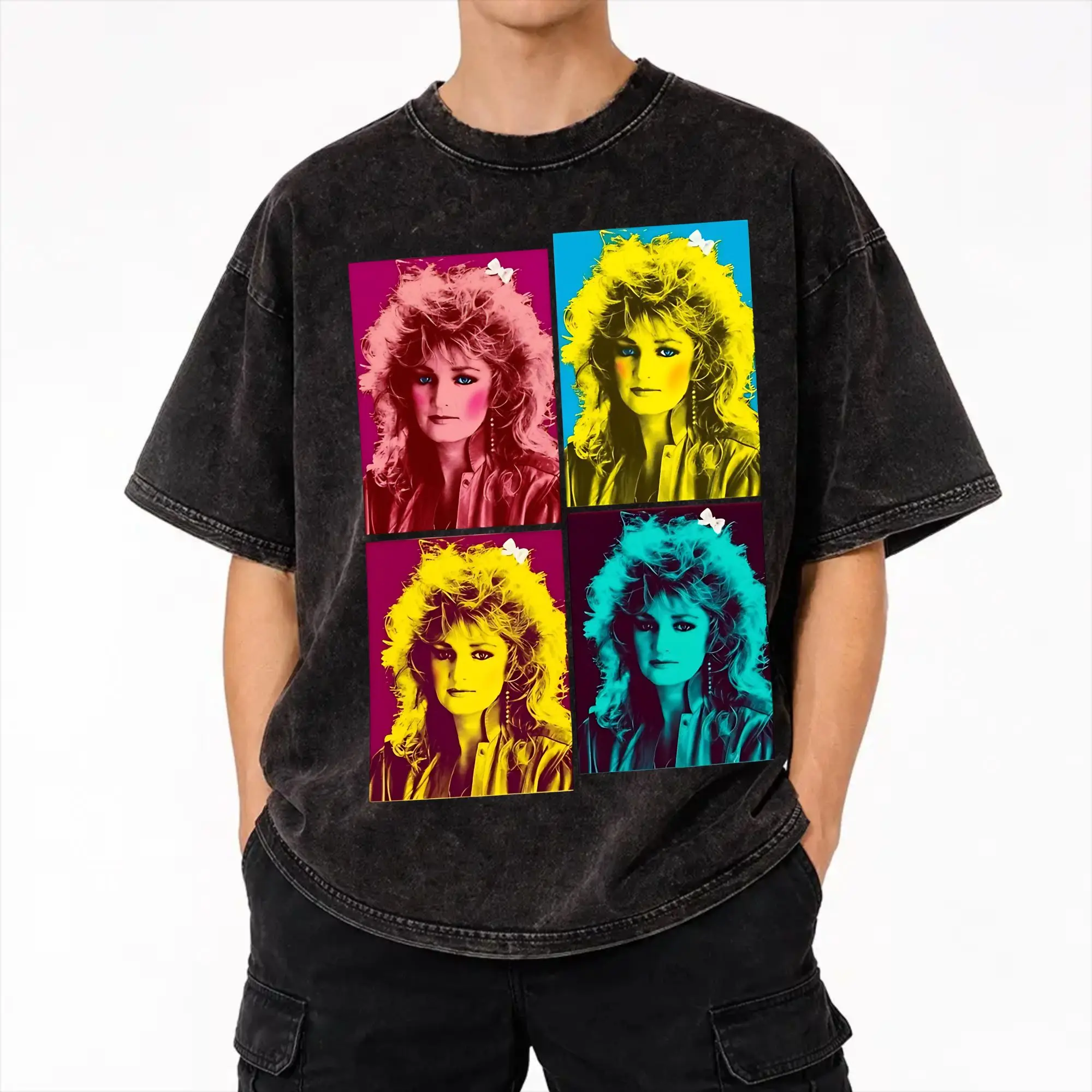 rip Bonnie Tyler  1951 2026 Outfit Washed T Shirts Men Women Streetwear Hip Hop T-Shirt Graphic Printed  Tees Tops 100% Cotton