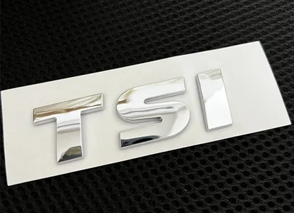 1pcs 3D ABS high quality V6 V8 TDI TSI car Letter Rear trunk Decals Emblem badge sticker Decal styling