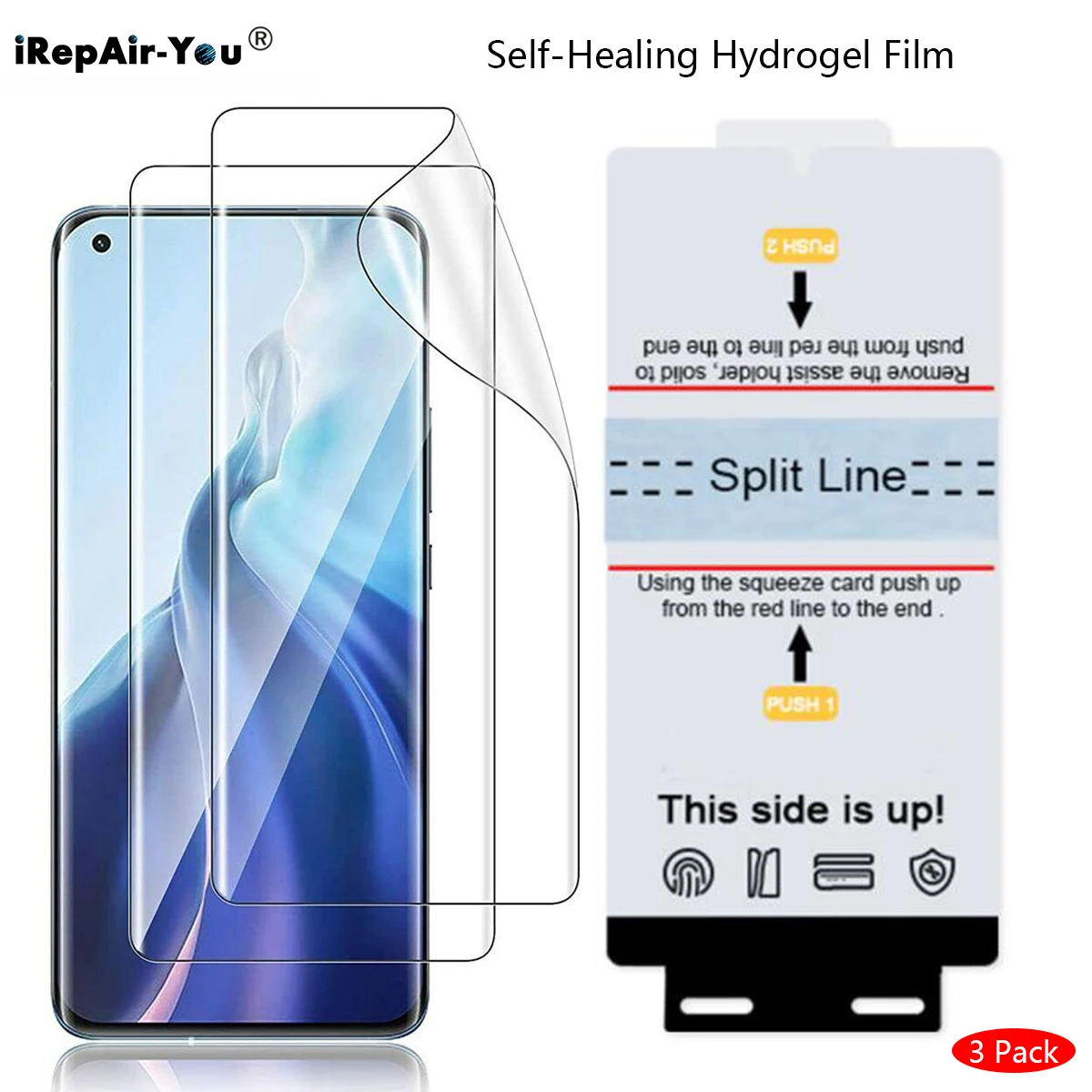 3Pcs Screen Protector For Xiaomi 14 Ultra 13T 12 Pro 13 Ultra Lite Poco X6 M6 X5 F5 Pro Redmi K70 Note 13 Pro Plus Hydrogel Film