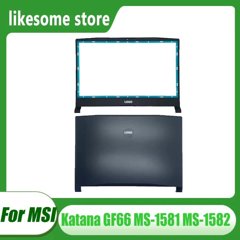 New Laptop LCD Back Cover/Front Bezel For MSI Katana GF66 MS-1581 MS-1582 Screen Top Case LCD Front Frame Black