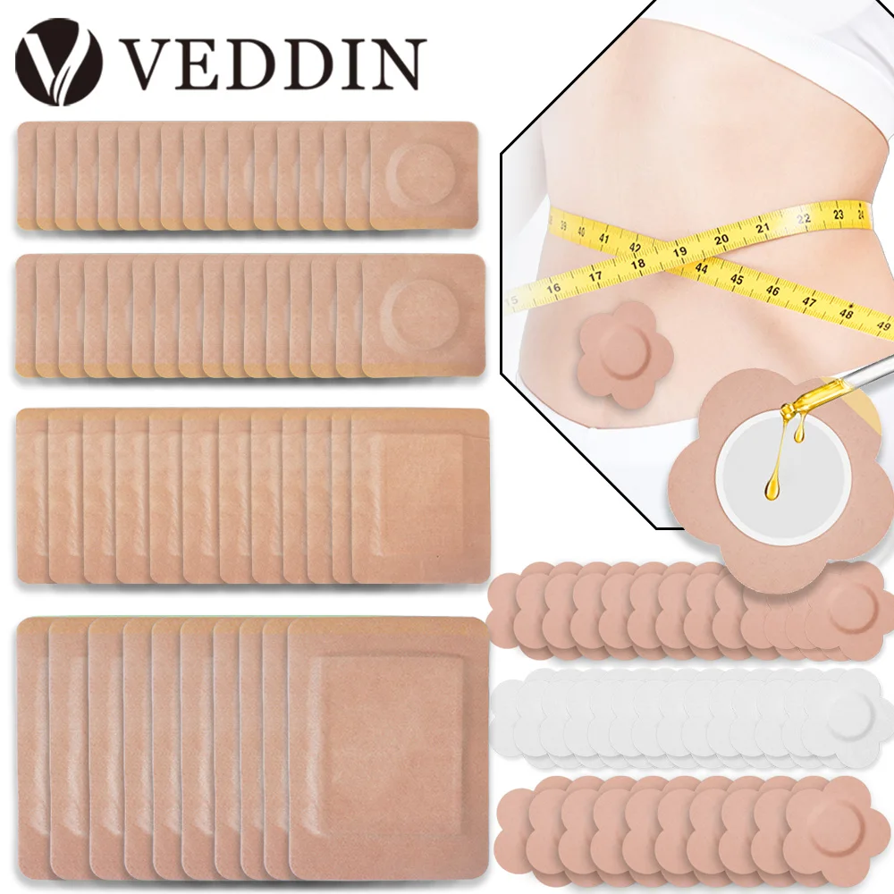 

Castor Oil Wrap for Belly Button Self-Adhesive Castor Oil Pads Navel Seepage Resistant Stickers Highly Absorbent Organic Covers