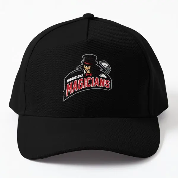 Minnesota Magicians  Baseball Cap Hat Boys Mens Casquette Black Solid Color Casual Spring  Czapka Snapback Women Bonnet